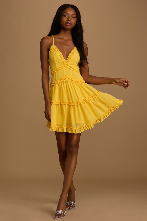lulus yellow dress